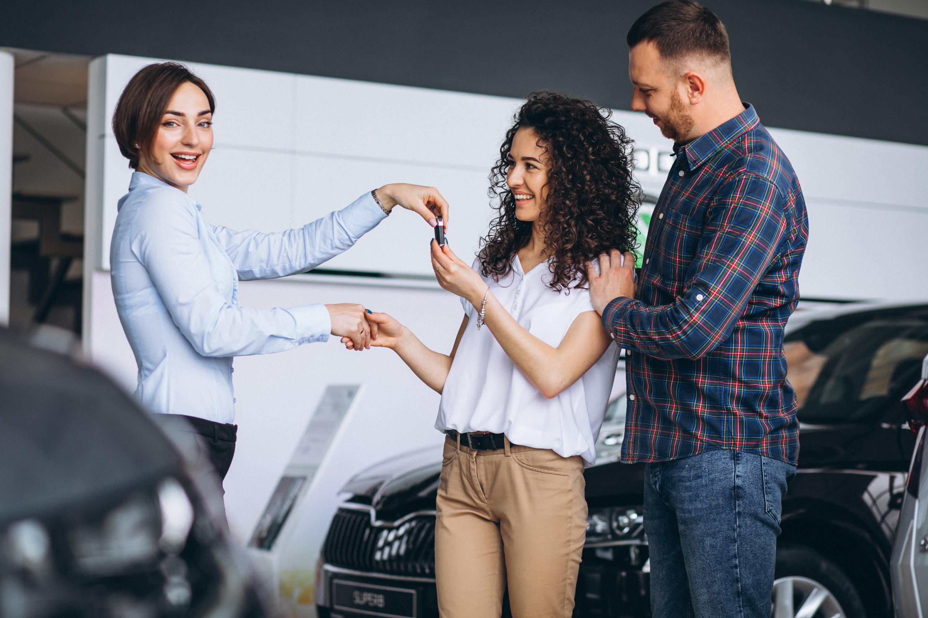 Car keys and financing documents
